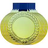 Kit 100 Medalhas Grande 5.5cm Com Centro Liso Personalizável