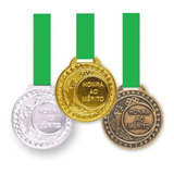 Kit 100 Medalhas Metal 29mm Honra Mérito - Ouro Prata Bronze