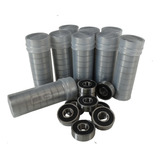 Kit 100 Peças Micro Rolamentos 608 2rs 8x22x7