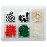 Kit 100 Presilhas Paralama Spoiler Friso Variados Universal