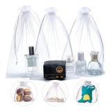 Kit 100 Saquinho Saco Organza 17x23 Branco Lembrancinha Joia