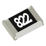 Kit 1000 Unidades Resistor 8,2k 5% 1/8w Smd 0805 8k2