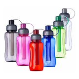 Kit 10un Garrafa Squeeze Cantil Esportiva Gela Rápido 600ml