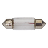 Kit 10un Lampada Torpedo Pequena 36mm Clear 12v 5w Luz Teto