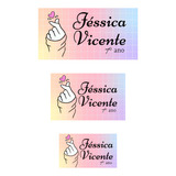 Kit 115 Etiquetas Escolar Personalizada Alto Brilho