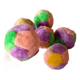 Kit 12 Bolinhas Brinquedo De Pelúcia Para Cachorros Pequenos