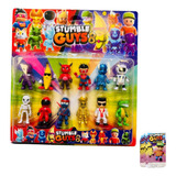 Kit 12 Bonecos Stumble Guys Lendarios + 100 Cards Brinde.
