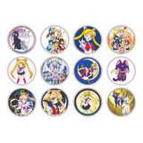 Kit 12 Bottons 4,5 Cm Sailor Moon