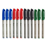 Kit 12 Caneta Marcador P Retroprojetor 2.0mm Cores Sortidas