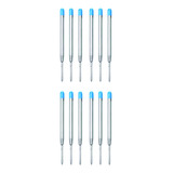 Kit 12 Cargas Metal - Refil Canetas - Similar Parker Crown