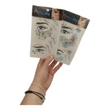 Kit 12 Cartelas Adesivo Strass Maquiagem