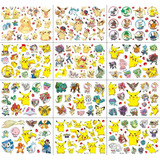 Kit 12 Cartelas Sortidas Tatuagem Tatoo Pokémon Para Festa