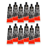 Kit 12 Cola Silicone Black Visbella Alta Temperatura