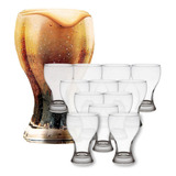 Kit 12 Copo Brahma Chopp 430ml Bar Suco Drinks Cerveja Vidro
