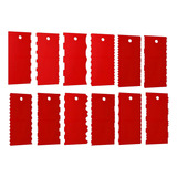 Kit 12 Espátulas 15cm Alisadores Decorativos P/ Bolos +forte