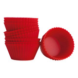 Kit 12 Formas Silicone Cupcake Mini Bolo Muffin Petit Gateau