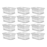 Kit 12 Marmitas Potes 550ml Plástico Com Travas Hermético