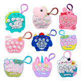 Kit 12 Mini Popit Game Chaveiro Console Eletrônico Brinquedo