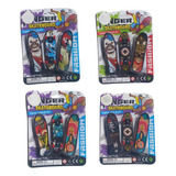 Kit 12 Mini Skate De Dedo 12cm Brinquedo Atacado