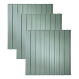 Kit 12 Painel Ripado 50x50 Pvc Placa 3d Revestimento Verde