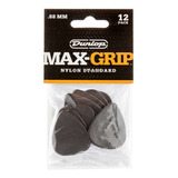 Kit 12 Palhetas Dunlop Nylon Max Grip 449p - Made In Usa Tamanho 0.88