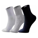 Kit 12 Pares Meia Cano Longo Confortável Anti-odor Unissex