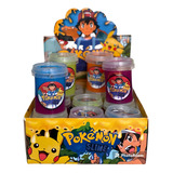 Kit 12 Slime Personagens Infantil Amoeba C/boneco De Brinde