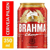 Kit 12 Uni. Cerveja Pilsen Brahma Chopp Lata 350ml