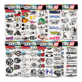 Kit 120 Adesivos Tuning Motley, Patolino Jason M2 8 Cartelas