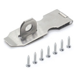 Kit 120 Fecho Dobradiça Tranca Porta Cadeado Aço Inox 10cm