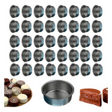 Kit 120 Forminhas Pão De Mel Nº0 Mini Quinche Quindim Aço