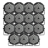 Kit 15 Canhao Refletor Par 64 36 Leds Rgbw Slim Dmx Digital Cor Da Luz Rgbw Multicolor 110v/220v (bivolt)