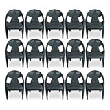 Kit 15 Poltronas Diamante Empilháveis Para Casa E Festa