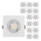 Kit 15 Spot Led 5w Dicróica Direcionável Quadrado Luz Frio 110v/220v