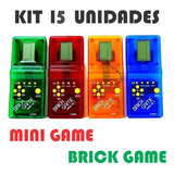 Kit 15 Unidades Super Mini Game Brick Game Antigo Portátil