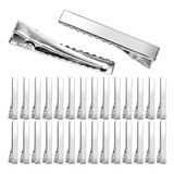 Kit 150 Presilhas Bico De Pato Metal Prata Para Laços