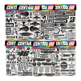 Kit 156 Adesivos Derbi Predator Lc 49 Preto