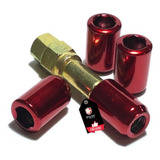 Kit 16 Porca Allen Lob 30mm Vermelhas Para Honda City Fit 