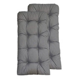 Kit 2 Almofada 120x60 Tecido Impermeável P/ Cadeiras Vime