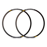 Kit 2 Aros Roda 26/32 Furos Tubeless Ready Extreme Pro Vzan Cor Preto