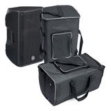 Kit 2 Bag Case Bolsa P/ Caixa Som Yamaha Dbr12 Alças Fortes