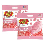 Kit 2 Bala Jelly Belly Cotton Candy Sabor Algodão Doce 99g
