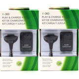 Kit 2 Bateria Recarregável Com Cabo Para X-box 360 1.200mah