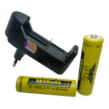 Kit 2 Baterias 18650 3.7v 9800mah + Carregador Universal