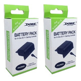 Kit 2 Baterias Cabo Carregador Preto Controle Xbox One (s)/x