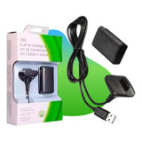 Kit 2 Baterias Recarregável Xbox 360 + Cabo Carregador Usb