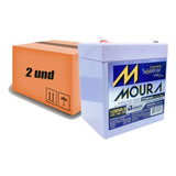 Kit 2 Baterias Selada Moura 12v 5ah