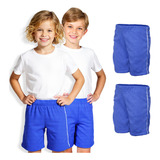 Kit 2 Bermuda Helanca Infantil