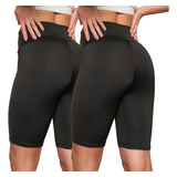 Kit 2 Bermuda Legging Feminina Cintura Alta Fitness Academia