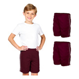 Kit 2 Bermudas Helanca Infantil